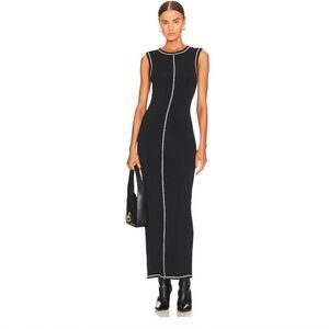 The Line by K Inez black sleeveless maxi dress